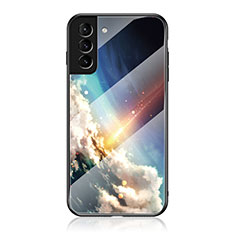 Coque Contour Silicone et Vitre Paillette Etoile Miroir Etui Housse pour Samsung Galaxy S21 5G Mixte