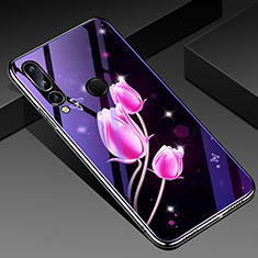 Coque Contour Silicone et Vitre Papillon Miroir Etui Housse K01 pour Huawei P Smart+ Plus (2019) Rose