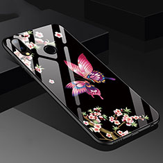 Coque Contour Silicone et Vitre Papillon Miroir pour Huawei Nova 3e Rose