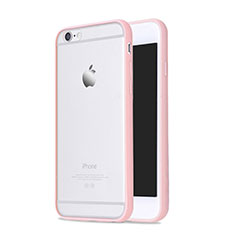 Coque Contour Silicone et Vitre Transparente Mat pour Apple iPhone 6 Plus Rose