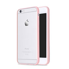 Coque Contour Silicone et Vitre Transparente Mat pour Apple iPhone 6 Rose