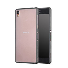 Coque Contour Silicone et Vitre Transparente Mat pour Sony Xperia Z3 Noir
