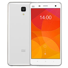 Coque Contour Silicone et Vitre Transparente Mat pour Xiaomi Mi 4 LTE Argent
