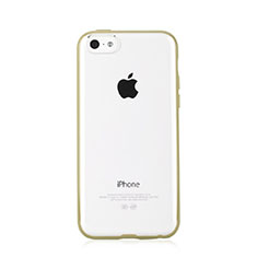 Coque Contour Silicone et Vitre Transparente T01 pour Apple iPhone 5C Jaune