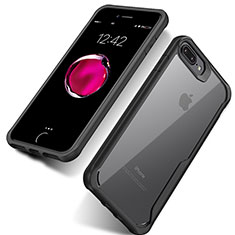 Coque Contour Silicone Transparente Gel pour Apple iPhone 8 Plus Noir