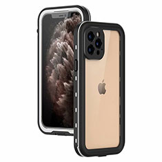 Coque Etanche Contour Silicone et Plastique Housse Etui Waterproof 360 Degres pour Apple iPhone 12 Pro Max Blanc