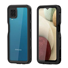 Coque Etanche Contour Silicone et Plastique Housse Etui Waterproof 360 Degres pour Samsung Galaxy A12 5G Noir