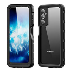 Coque Etanche Contour Silicone et Plastique Housse Etui Waterproof 360 Degres pour Samsung Galaxy A25 5G Noir