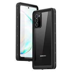 Coque Etanche Contour Silicone et Plastique Housse Etui Waterproof 360 Degres pour Samsung Galaxy Note 20 5G Gris Fonce