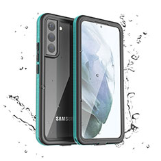 Coque Etanche Contour Silicone et Plastique Housse Etui Waterproof 360 Degres pour Samsung Galaxy S21 5G Vert