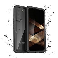 Coque Etanche Contour Silicone et Plastique Housse Etui Waterproof 360 Degres pour Samsung Galaxy S24 5G Noir