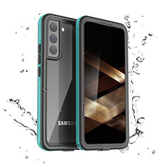 Coque Etanche Contour Silicone et Plastique Housse Etui Waterproof 360 Degres pour Samsung Galaxy S24 5G Vert