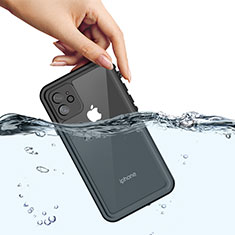 Coque Etanche Contour Silicone et Plastique Housse Etui Waterproof 360 Degres W01 pour Apple iPhone 11 Noir