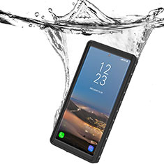 Coque Etanche Contour Silicone et Plastique Housse Etui Waterproof 360 Degres W01 pour Samsung Galaxy Note 10 Noir