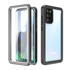 Coque Etanche Contour Silicone et Plastique Housse Etui Waterproof 360 Degres W02 pour Samsung Galaxy S20 Plus 5G Noir
