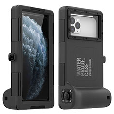 Coque Etanche Contour Silicone Housse et Plastique Etui Waterproof 360 Degres pour Apple iPhone 11 Noir