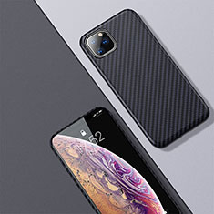 Coque Fibre de Carbone Housse Etui Luxe Serge pour Apple iPhone 11 Pro Max Noir