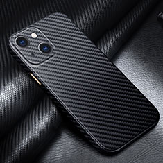 Coque Fibre de Carbone Housse Etui Luxe Serge pour Apple iPhone 13 Mini Noir