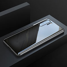 Coque Fibre de Carbone Housse Etui Luxe Serge T01 pour Huawei P30 Pro Noir