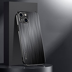 Coque Luxe Aluminum Metal Housse et Bumper Silicone Etui AT1 pour Apple iPhone 14 Plus Noir