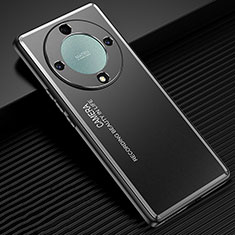 Coque Luxe Aluminum Metal Housse et Bumper Silicone Etui JL1 pour Huawei Honor Magic6 Lite 5G Noir