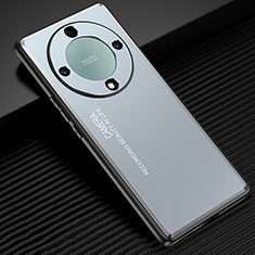 Coque Luxe Aluminum Metal Housse et Bumper Silicone Etui JL1 pour Huawei Honor X9b 5G Bleu