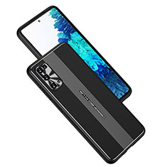 Coque Luxe Aluminum Metal Housse et Bumper Silicone Etui JL1 pour Samsung Galaxy S20 Plus 5G Noir