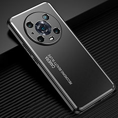 Coque Luxe Aluminum Metal Housse et Bumper Silicone Etui JL2 pour Huawei Honor Magic4 Pro 5G Noir