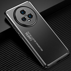 Coque Luxe Aluminum Metal Housse et Bumper Silicone Etui JL2 pour Huawei Honor Magic5 5G Noir