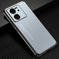 Coque Luxe Aluminum Metal Housse et Bumper Silicone Etui JL2 pour Xiaomi Mi 13T 5G Bleu