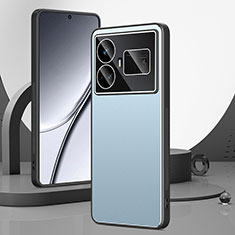 Coque Luxe Aluminum Metal Housse et Bumper Silicone Etui pour Realme GT Neo5 5G Bleu