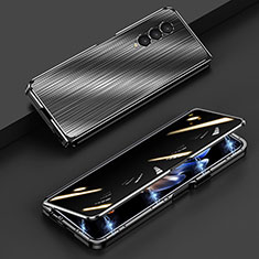 Coque Luxe Aluminum Metal Housse Etui 360 Degres P01 pour Samsung Galaxy Z Fold3 5G Noir
