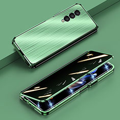 Coque Luxe Aluminum Metal Housse Etui 360 Degres P01 pour Samsung Galaxy Z Fold3 5G Vert