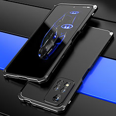 Coque Luxe Aluminum Metal Housse Etui 360 Degres P01 pour Xiaomi Mi 11i 5G (2022) Noir