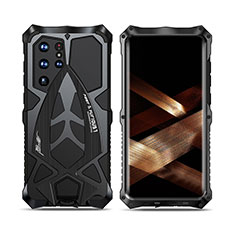 Coque Luxe Aluminum Metal Housse Etui 360 Degres pour Samsung Galaxy S24 Ultra 5G Noir