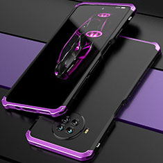 Coque Luxe Aluminum Metal Housse Etui 360 Degres pour Xiaomi Mi 10i 5G Violet