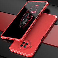 Coque Luxe Aluminum Metal Housse Etui 360 Degres pour Xiaomi Mi 10T Lite 5G Rouge