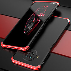 Coque Luxe Aluminum Metal Housse Etui 360 Degres pour Xiaomi Mi 10T Lite 5G Rouge et Noir