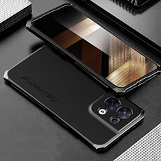 Coque Luxe Aluminum Metal Housse Etui 360 Degres pour Xiaomi Redmi Note 13 Pro 5G Noir