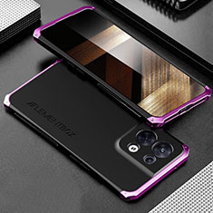 Coque Luxe Aluminum Metal Housse Etui 360 Degres pour Xiaomi Redmi Note 13 Pro 5G Violet