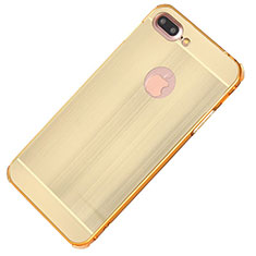 Coque Luxe Aluminum Metal Housse Etui M01 pour Apple iPhone 7 Plus Or