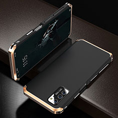 Coque Luxe Aluminum Metal Housse Etui M01 pour Huawei Honor View 30 Pro 5G Or et Noir