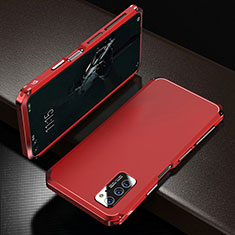 Coque Luxe Aluminum Metal Housse Etui M01 pour Huawei Honor View 30 Pro 5G Rouge