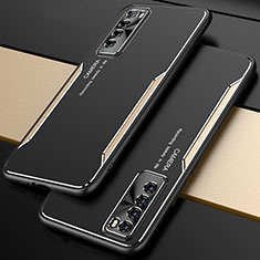 Coque Luxe Aluminum Metal Housse Etui M01 pour Huawei Nova 7 5G Or