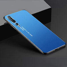 Coque Luxe Aluminum Metal Housse Etui M01 pour Xiaomi Mi 10 Bleu