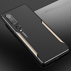 Coque Luxe Aluminum Metal Housse Etui M01 pour Xiaomi Mi 10 Pro Or