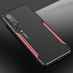 Coque Luxe Aluminum Metal Housse Etui M01 pour Xiaomi Mi 10 Pro Rouge