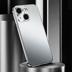 Coque Luxe Aluminum Metal Housse Etui M02 pour Apple iPhone 13 Argent
