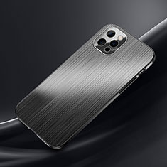 Coque Luxe Aluminum Metal Housse Etui M02 pour Apple iPhone 13 Pro Max Noir