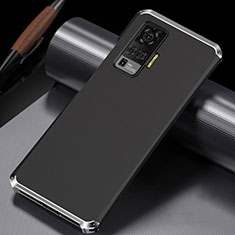Coque Luxe Aluminum Metal Housse Etui M02 pour Vivo X50 Pro 5G Argent et Noir